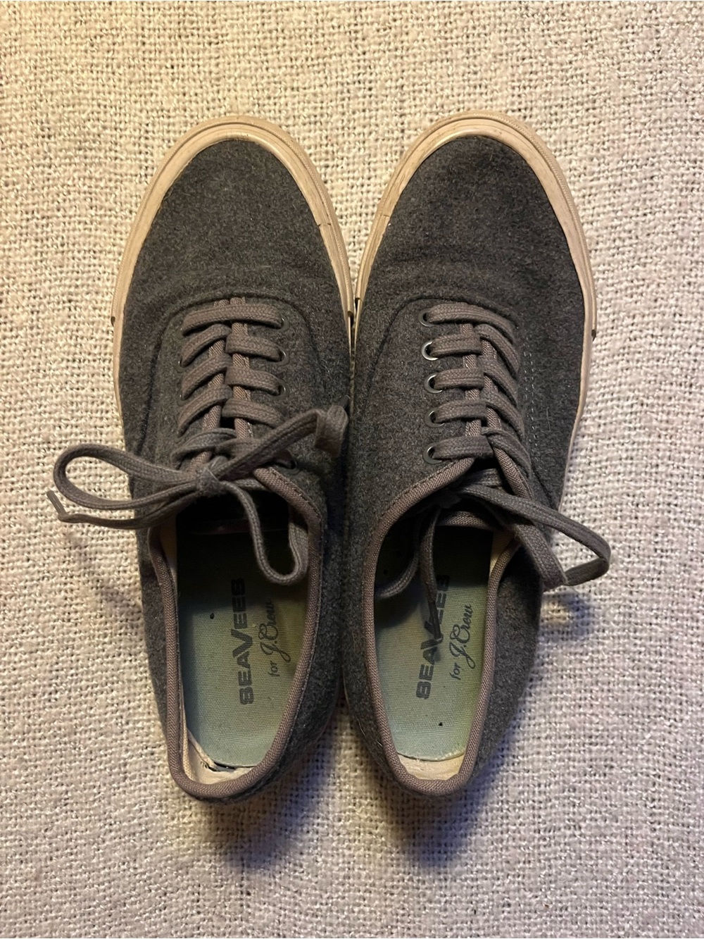 SeaVees Women’s Gray Wool Low Top Sneaker Size 8.5
